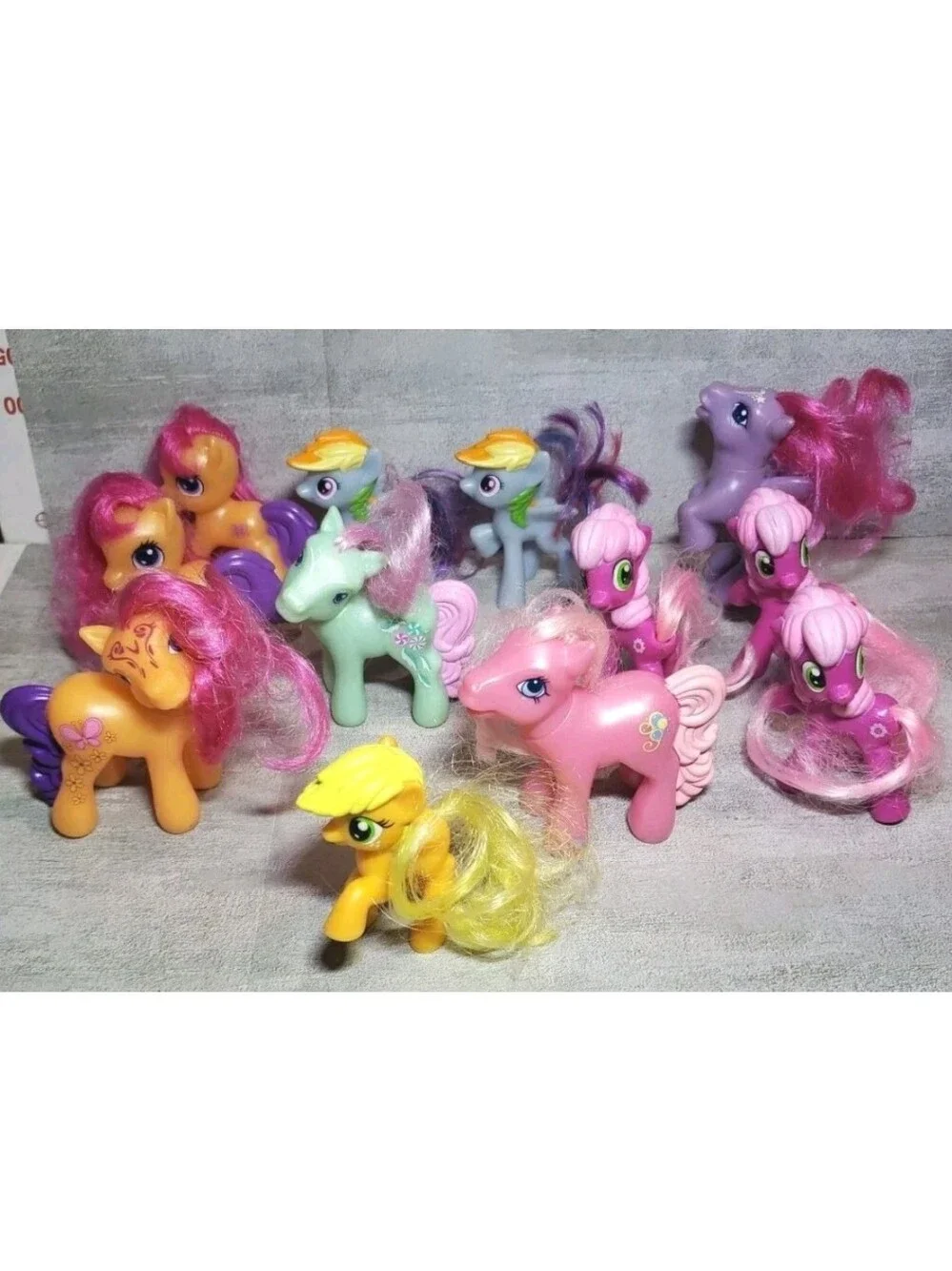 My Little Pony McDonald's Toy Lot Of 12 Brushable  2005 2008 2009 2011 2014
